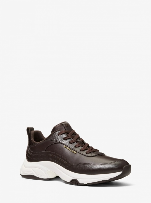 Michael Kors Mens Hartley Leather Trainer