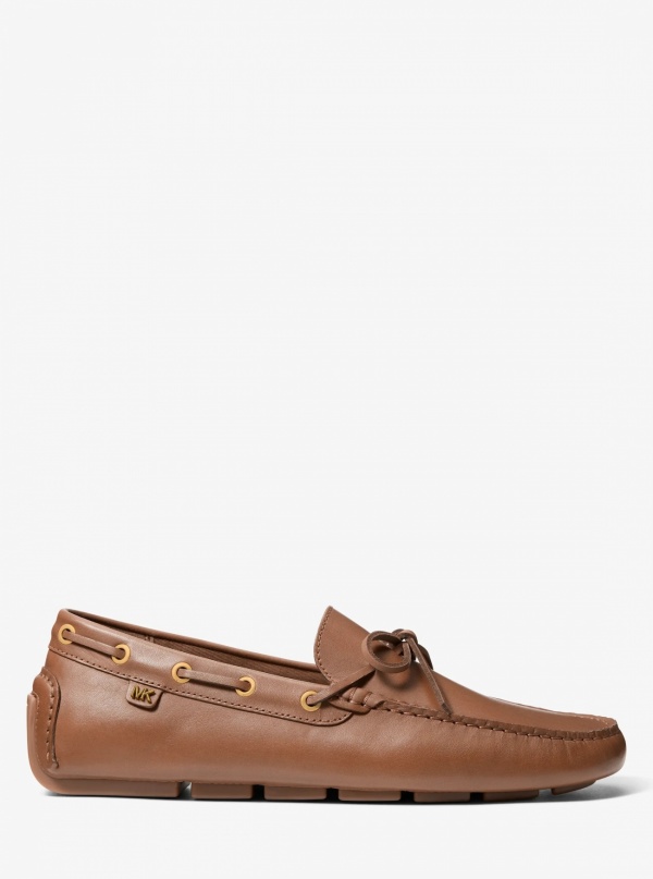 Michael Kors Mens Sayer Leather Moccasin