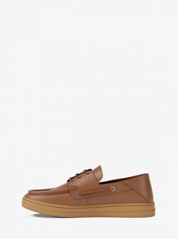 Michael Kors Mens Aiden Leather Boat Shoes
