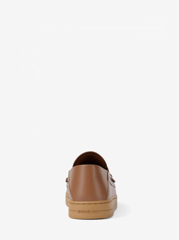 Michael Kors Mens Aiden Leather Boat Shoes