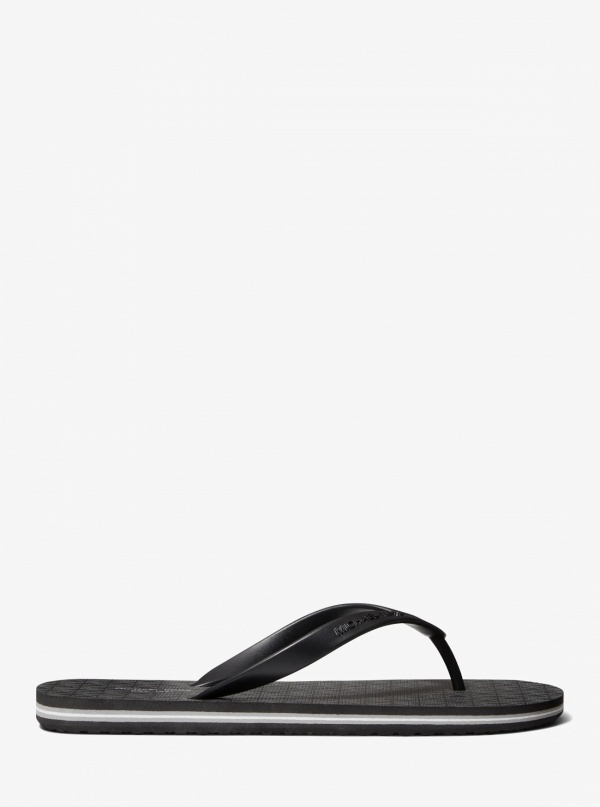 Michael Kors Mens Travis Logo Flip-Flop