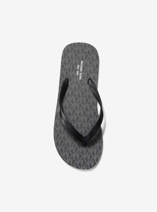 Michael Kors Mens Travis Logo Flip-Flop