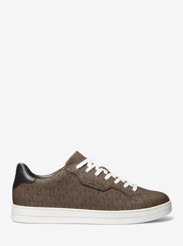 Michael Kors Mens Keating Signature Logo Sneaker