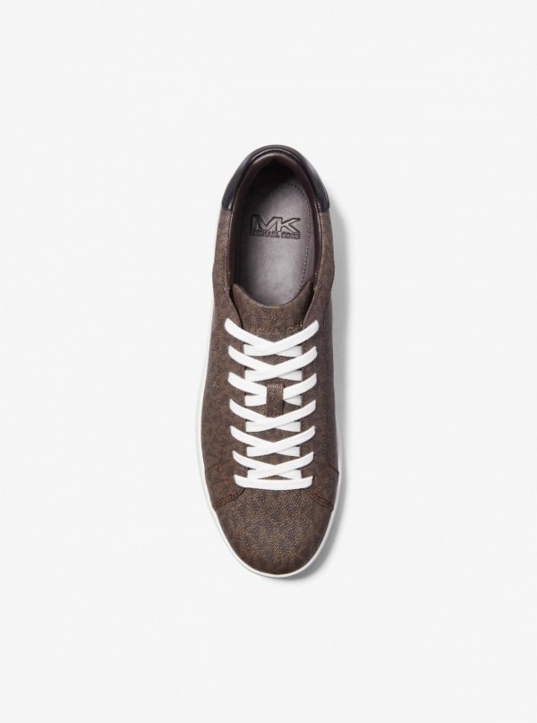 Michael Kors Mens Keating Signature Logo Sneaker