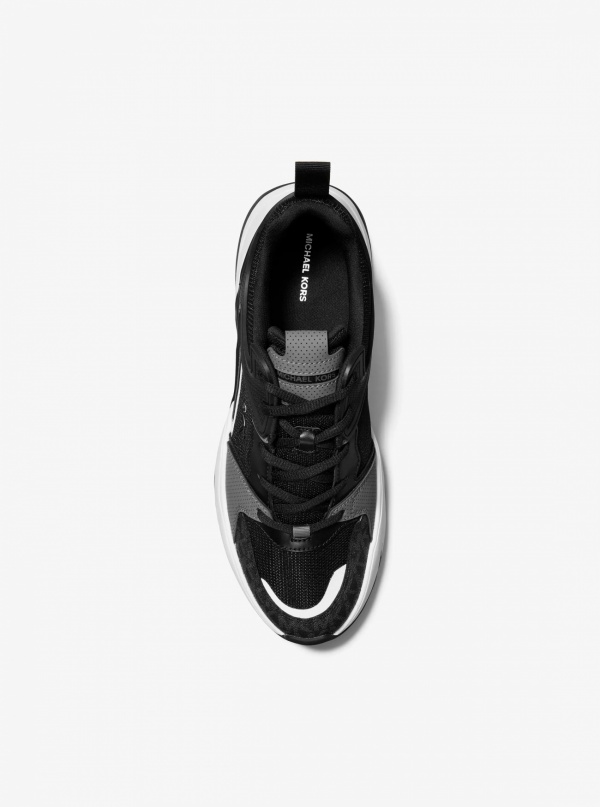 Michael Kors Mens Chase Mixed-Media Trainer