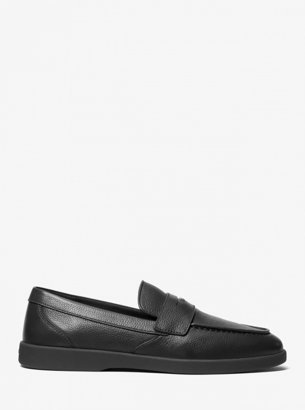 Michael Kors Mens Wesley Pebbled Leather Loafer