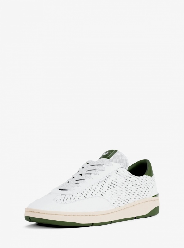 Michael Kors Mens Wilton Perforated Leather Sneaker