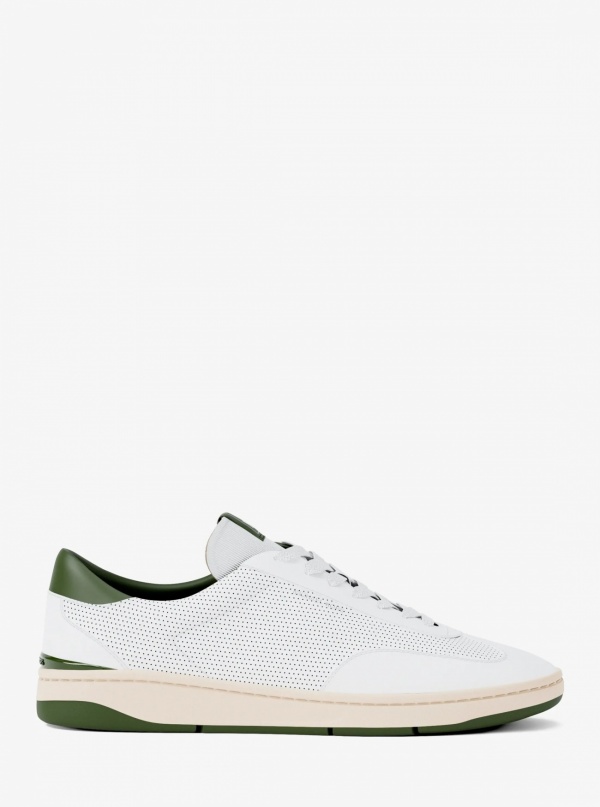 Michael Kors Mens Wilton Perforated Leather Sneaker