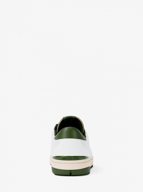 Michael Kors Mens Wilton Perforated Leather Sneaker