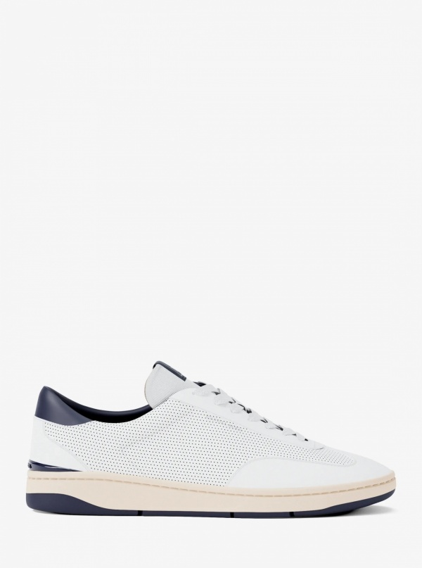 Michael Kors Mens Wilton Perforated Leather Sneaker