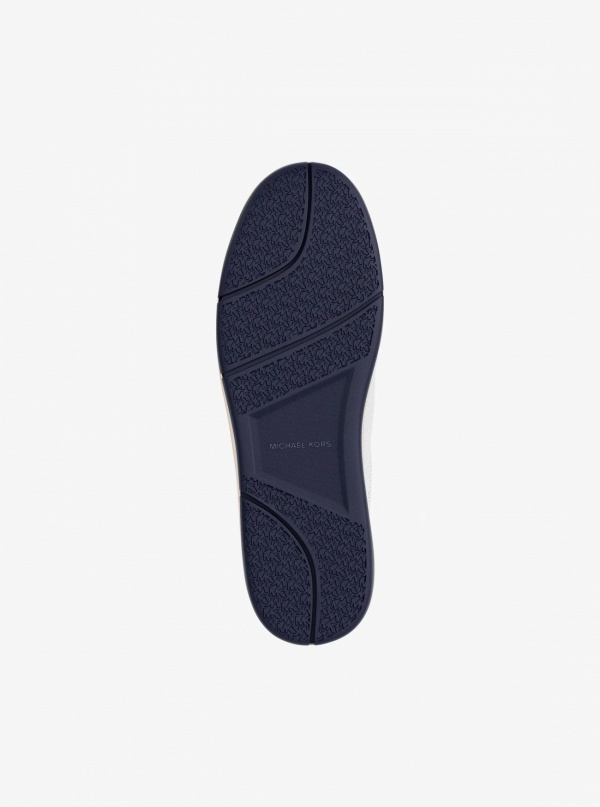 Michael Kors Mens Wilton Perforated Leather Sneaker