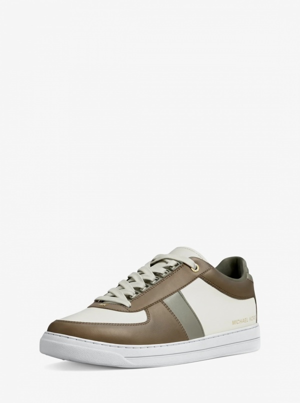 Michael Kors Mens Brady Color-Block Leather Sneaker