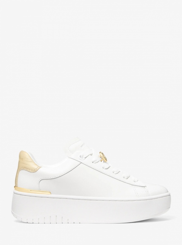 Michael Kors Dottie Leather Platform Sneaker