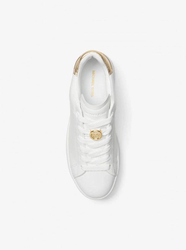 Michael Kors Dottie Leather Platform Sneaker