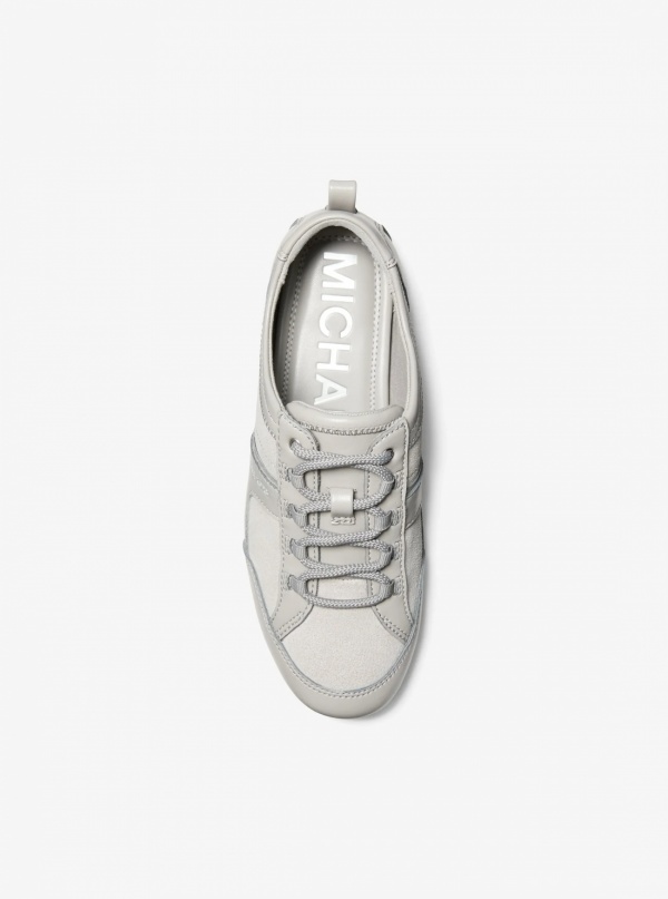 Michael Kors Keely Suede and Leather Trainer