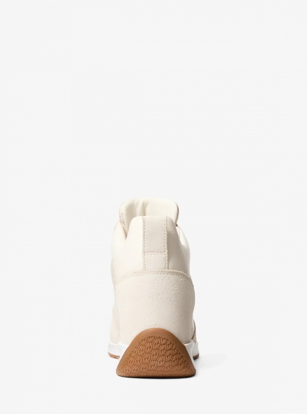 Michael Kors Nikko S2 Suede and Leather Wedge Trainer