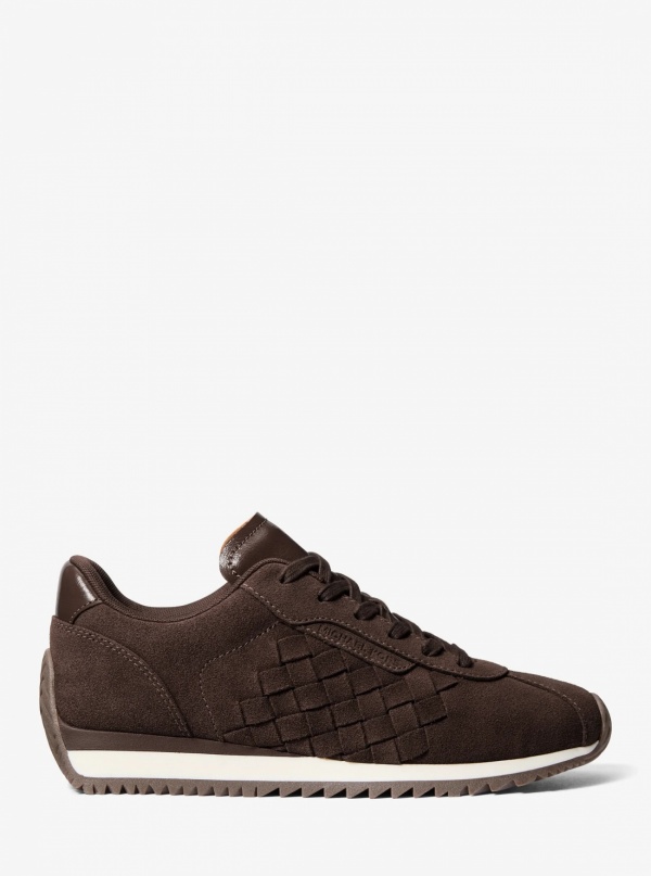 Michael Kors Rhodes Woven Suede Trainer