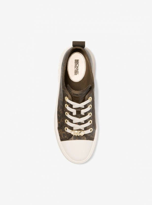 Michael Kors Evy Empire Signature Logo Sneaker