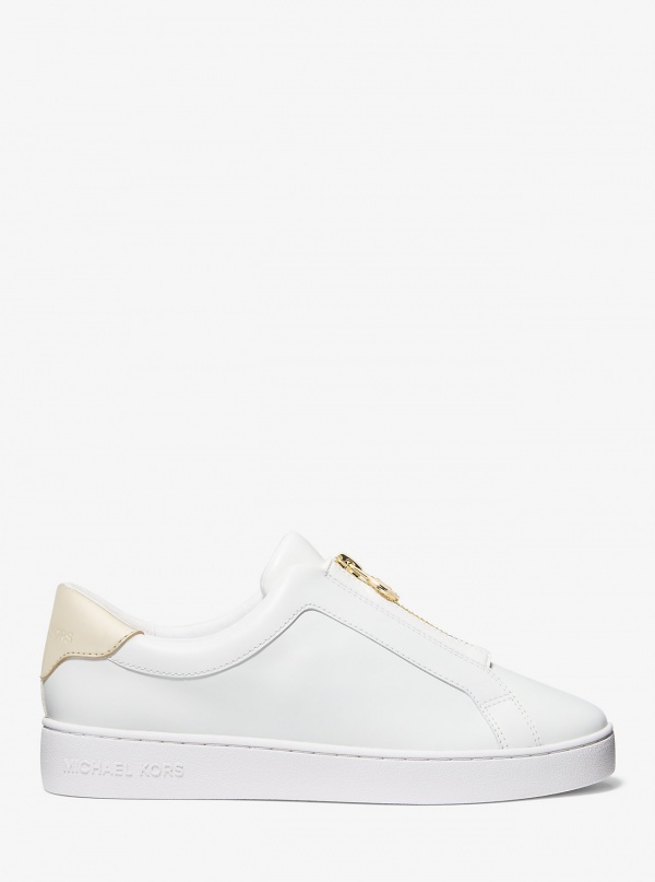 MICHAEL Michael Kors Keaton Leather Zip-Up Sneaker