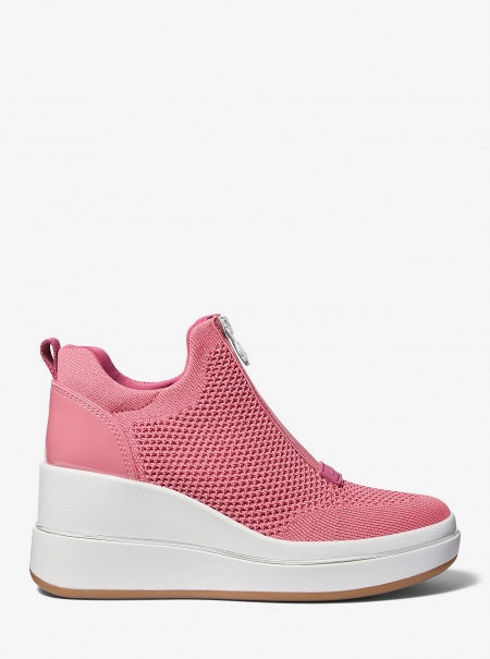 MICHAEL Michael Kors Emmy Mesh Zip-Up Wedge Trainer