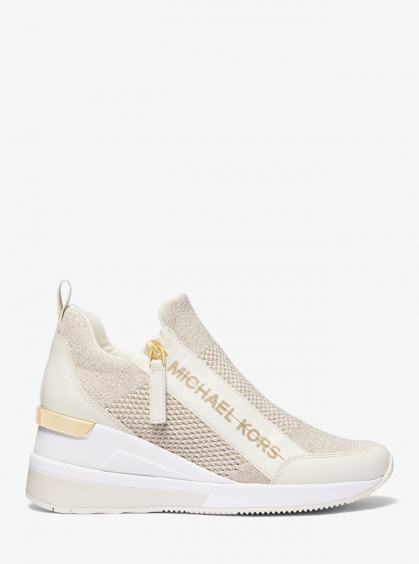 MICHAEL Michael Kors Willis Metallic Stretch Knit Trainer