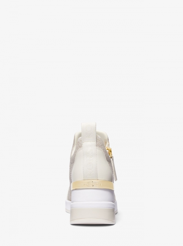MICHAEL Michael Kors Willis Metallic Stretch Knit Trainer