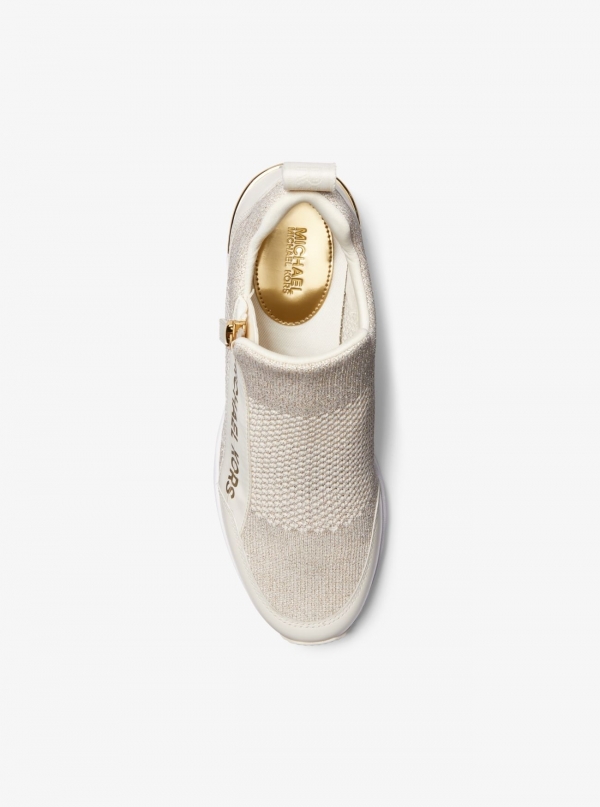 MICHAEL Michael Kors Willis Metallic Stretch Knit Trainer