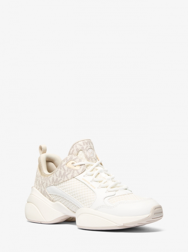 MICHAEL Michael Kors Bowie Signature Logo and Mesh Trainer