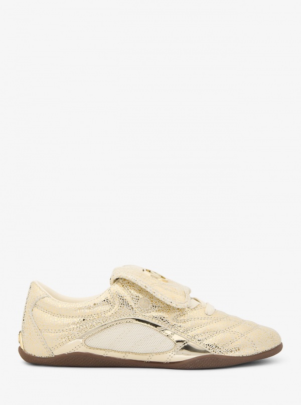 MICHAEL Michael Kors Kyler Metallic Crackled Suede Sneaker