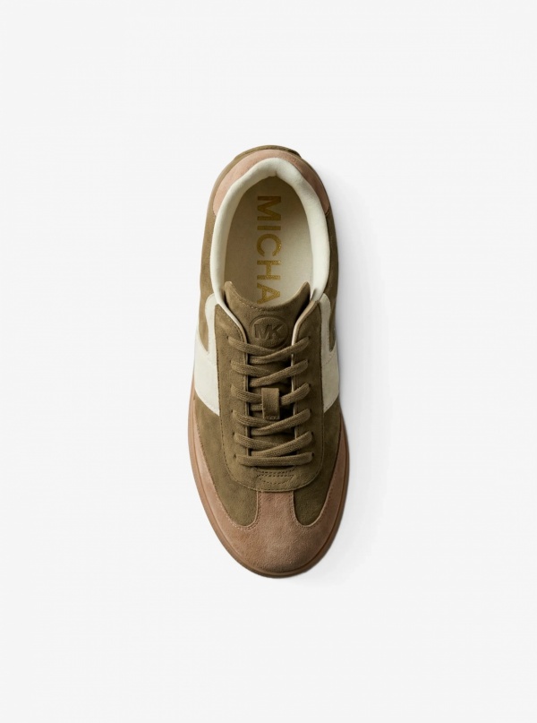 MICHAEL Michael Kors Jovie Color-Block Suede Sneaker