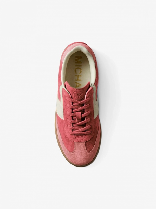Michael Kors Jovie Color-Block Suede Sneaker
