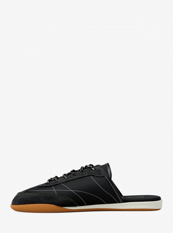 Michael Kors Nolan Nylon and Suede Mule