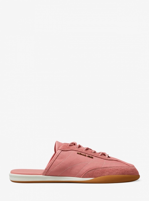 Michael Kors Nolan Nylon and Suede Mule