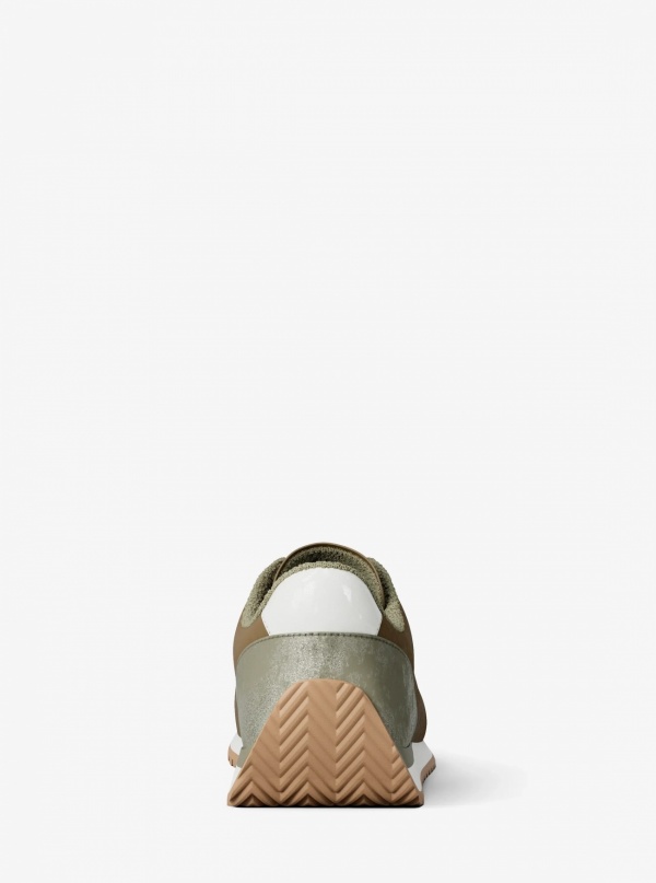 Michael Kors Rhodes Color-Block Suede Trainer