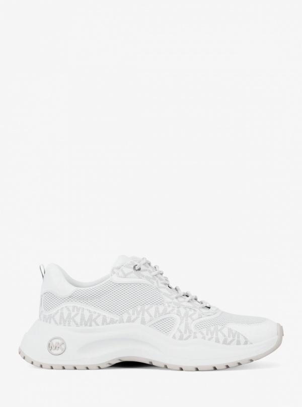 Michael Kors Mens Levie Mixed-Media Trainer