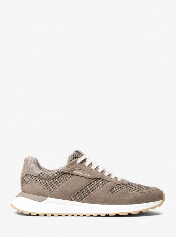 Michael Kors Mens Dax Mixed-Media Trainer