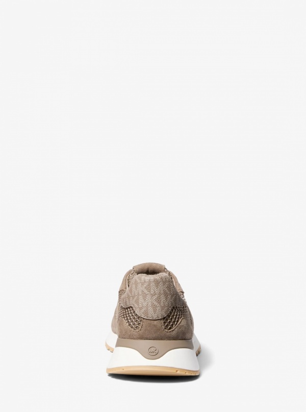 Michael Kors Mens Dax Mixed-Media Trainer