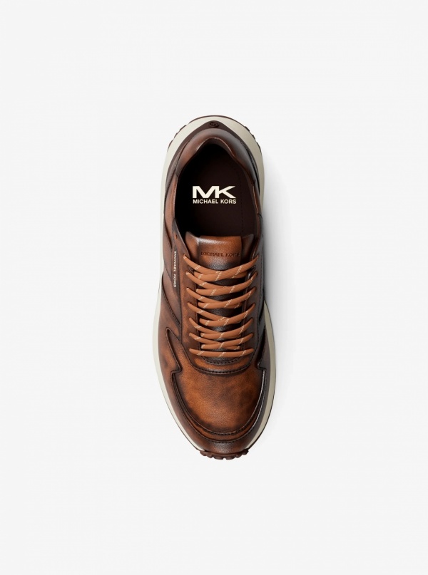 Michael Kors Mens Dax Burnished Trainer