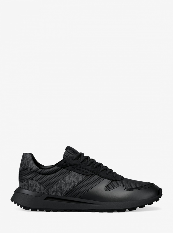 Michael Kors Mens Dax Mixed-Media Trainer