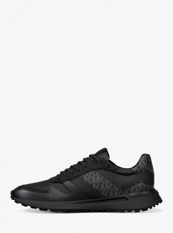 Michael Kors Mens Dax Mixed-Media Trainer