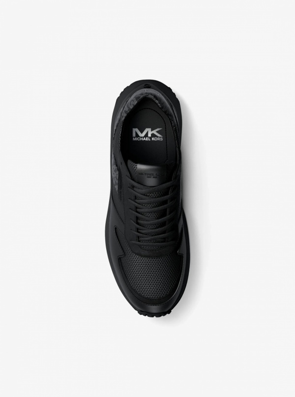 Michael Kors Mens Dax Mixed-Media Trainer