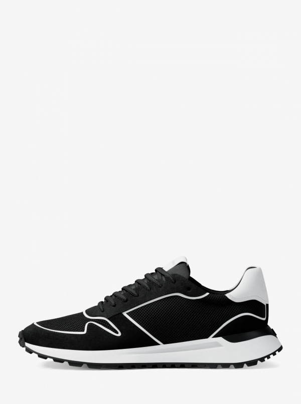 Michael Kors Mens Dax Mixed-Media Trainer