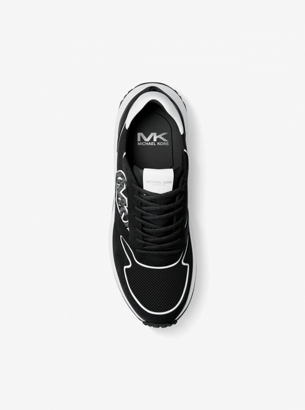 Michael Kors Mens Dax Mixed-Media Trainer