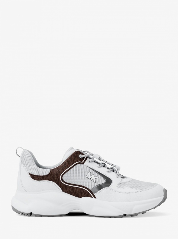 Michael Kors Mens Jett Mixed-Media Trainer