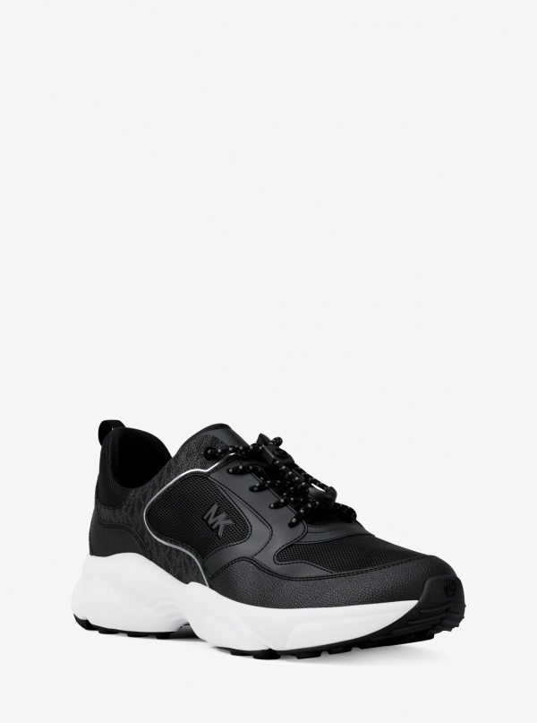 Michael Kors Mens Jett Mixed-Media Trainer
