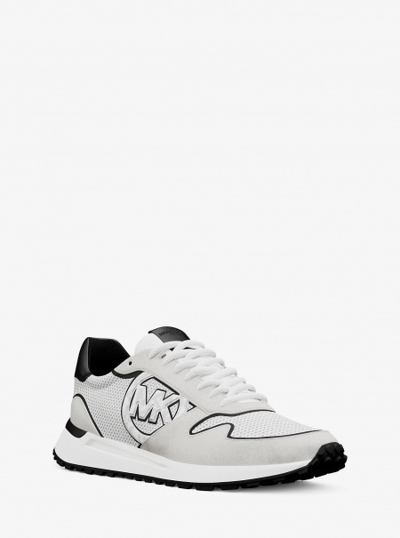 Michael Kors Mens Dax Mixed-Media Trainer