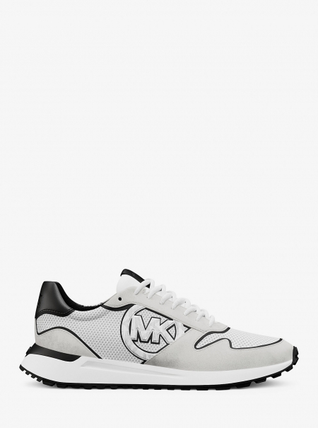 Michael Kors Mens Dax Mixed-Media Trainer
