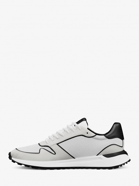 Michael Kors Mens Dax Mixed-Media Trainer