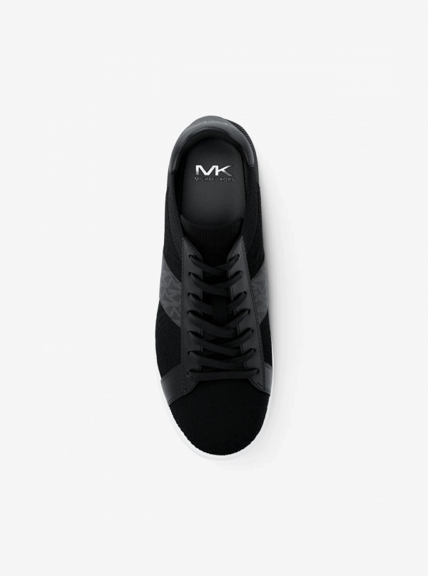 Michael Kors Mens Jacob Mixed-Media Sneaker
