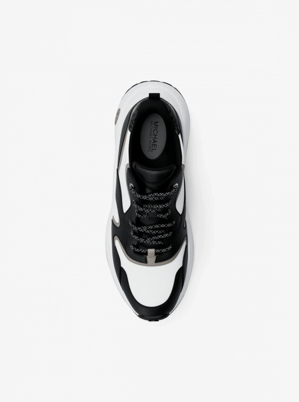 Michael Kors Mens Levie Mixed-Media Trainer